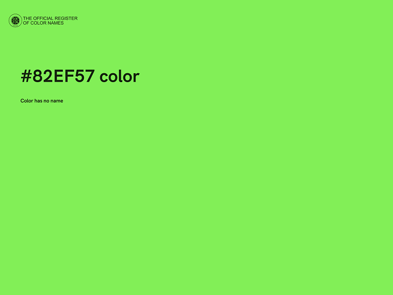 #82EF57 color image