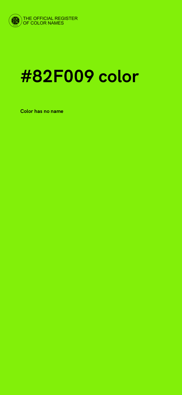 #82F009 color image