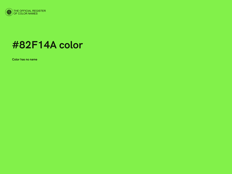 #82F14A color image