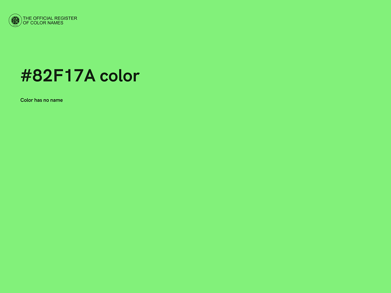 #82F17A color image