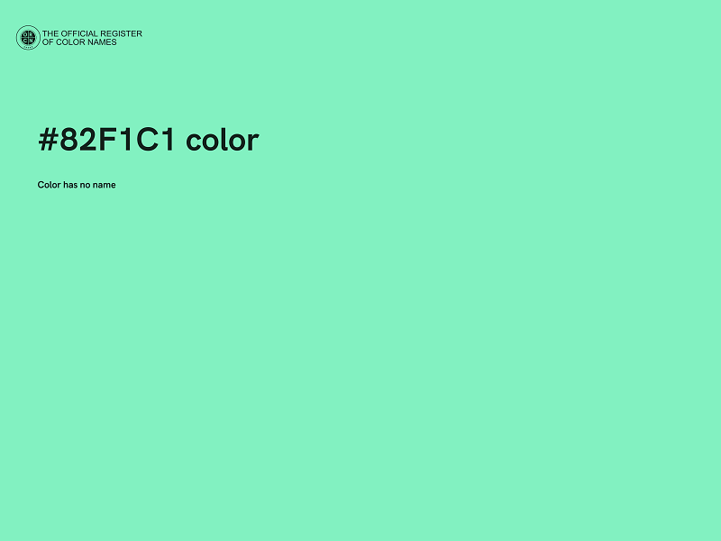 #82F1C1 color image