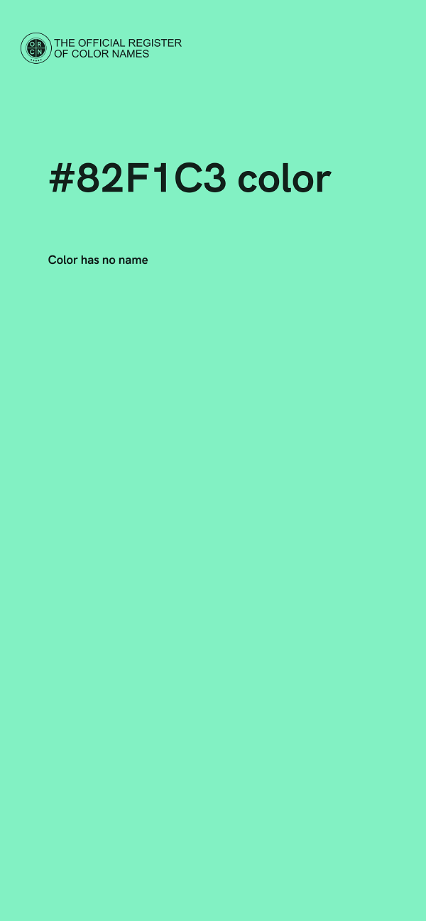 #82F1C3 color image