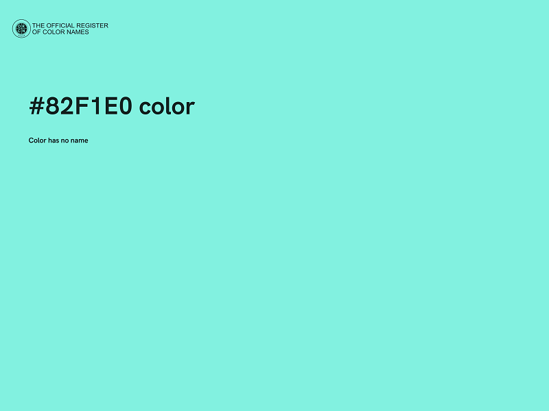 #82F1E0 color image