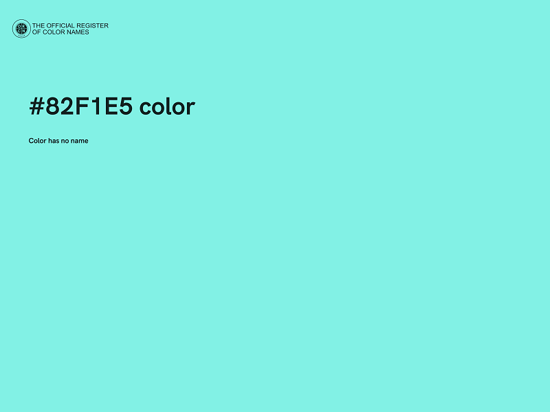 #82F1E5 color image