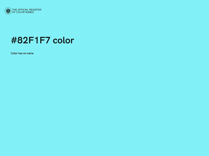 #82F1F7 color image