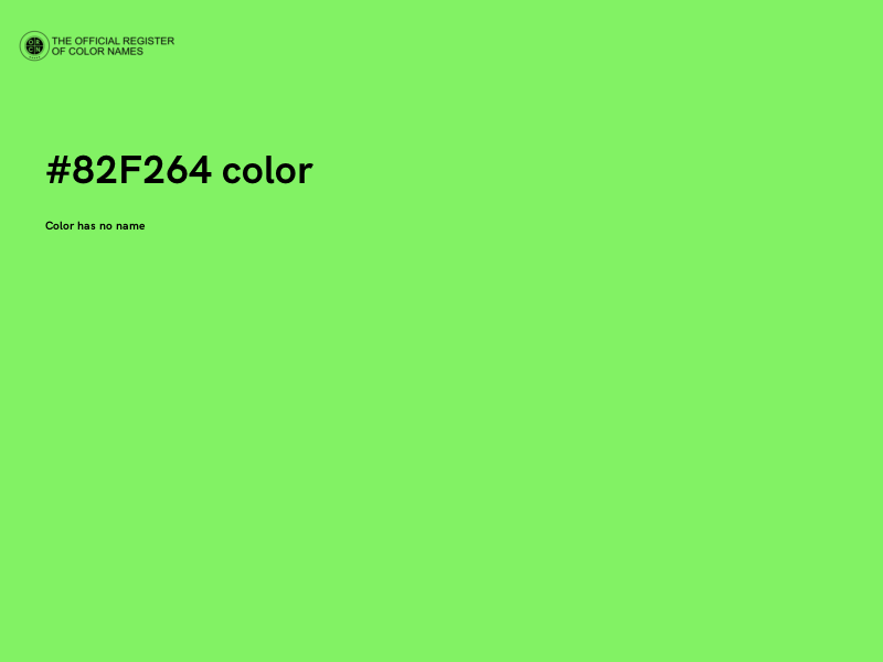 #82F264 color image