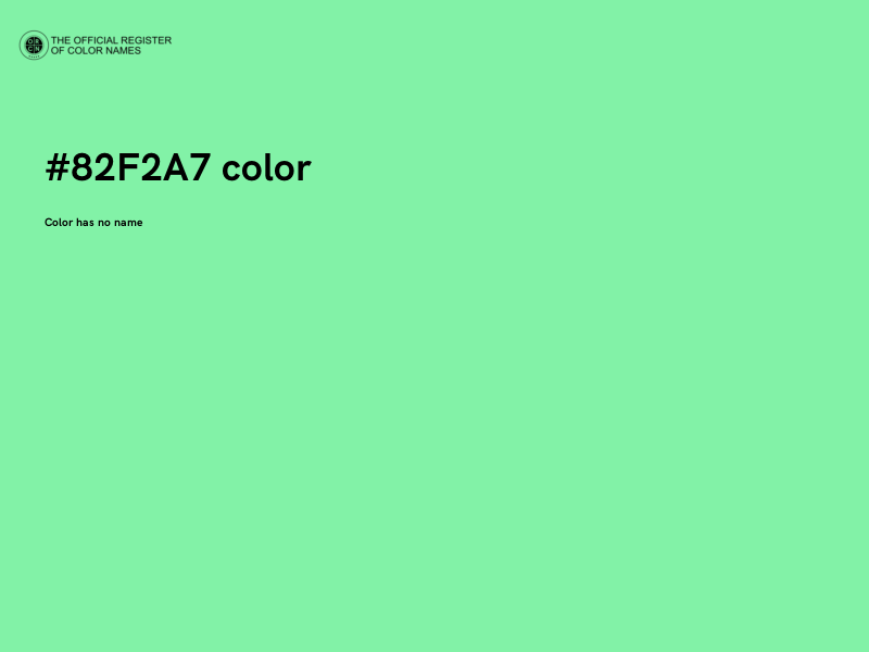 #82F2A7 color image