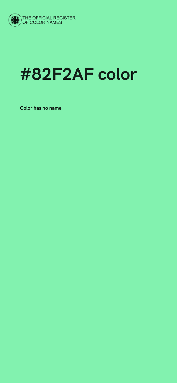 #82F2AF color image