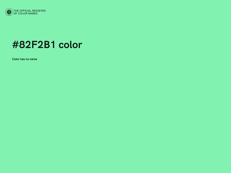 #82F2B1 color image