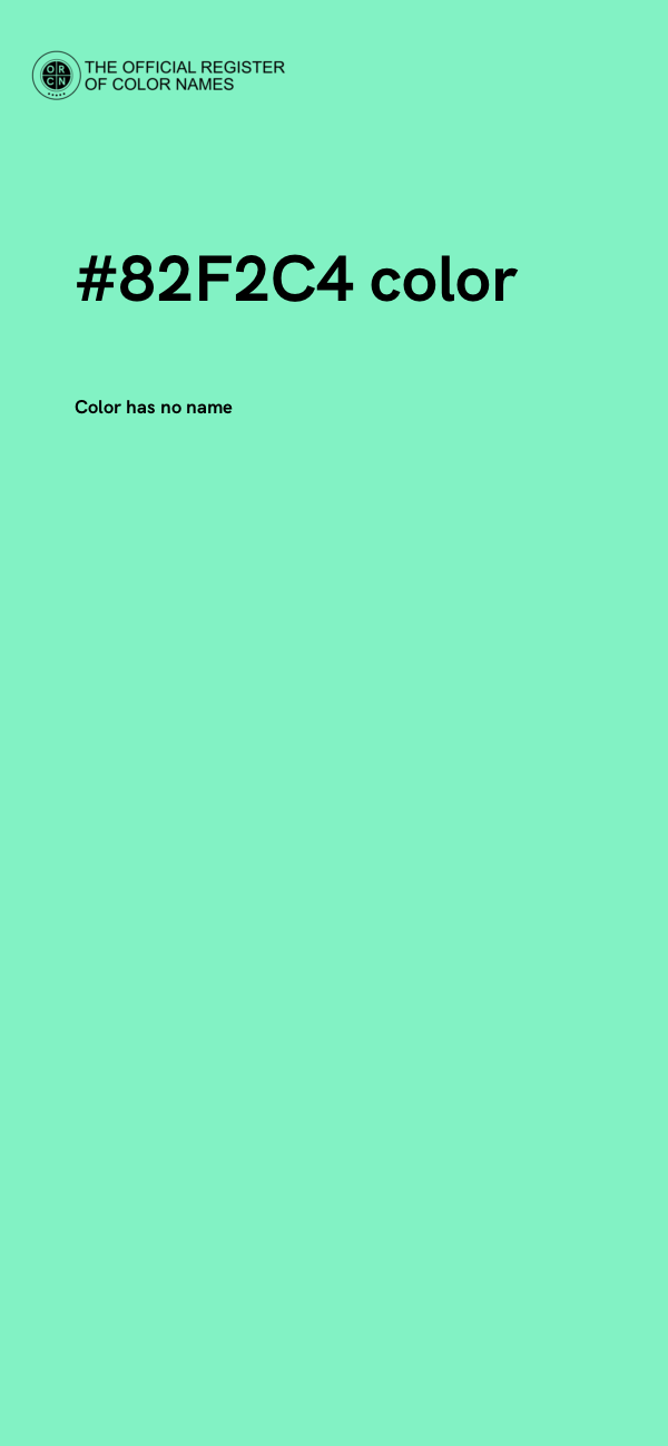 #82F2C4 color image