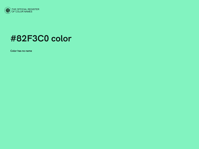 #82F3C0 color image