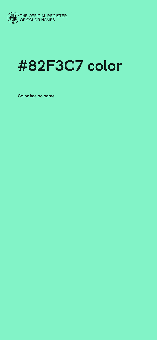 #82F3C7 color image