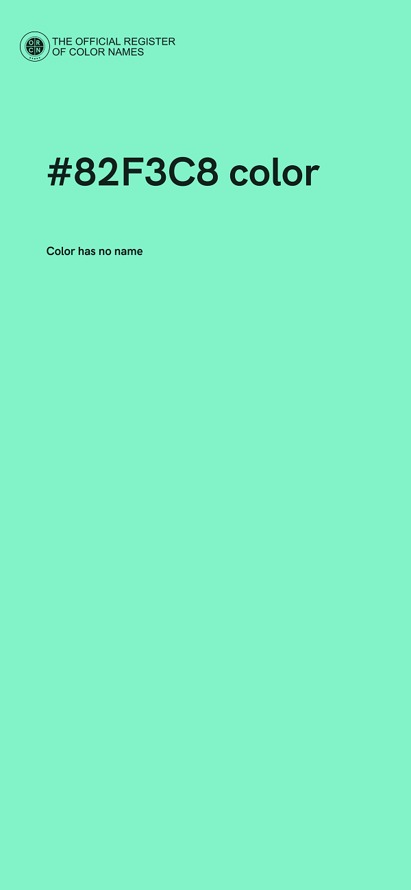 #82F3C8 color image