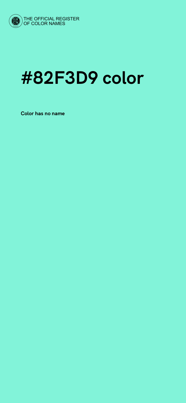 #82F3D9 color image