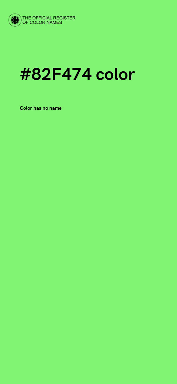 #82F474 color image