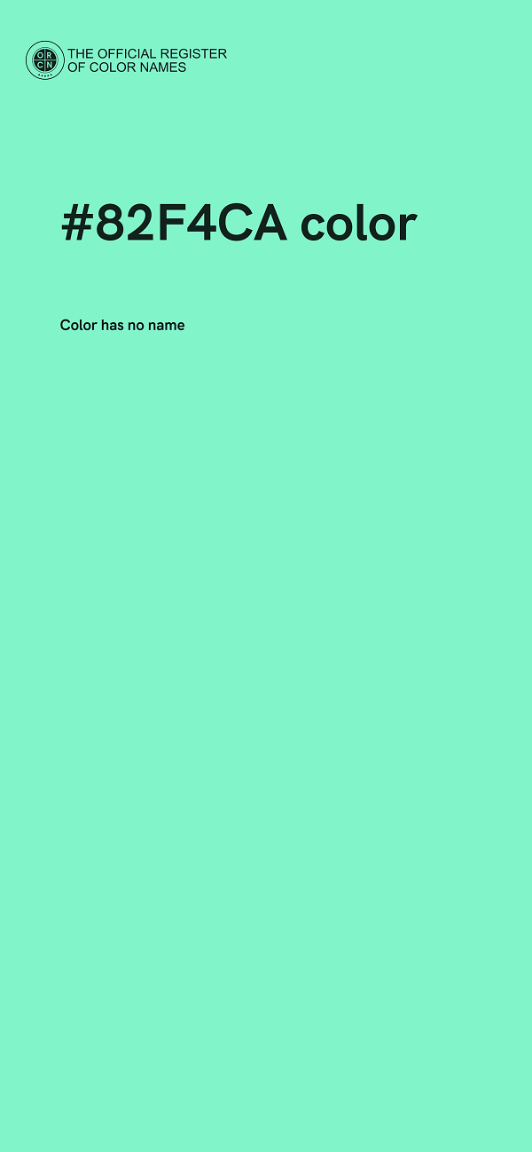 #82F4CA color image