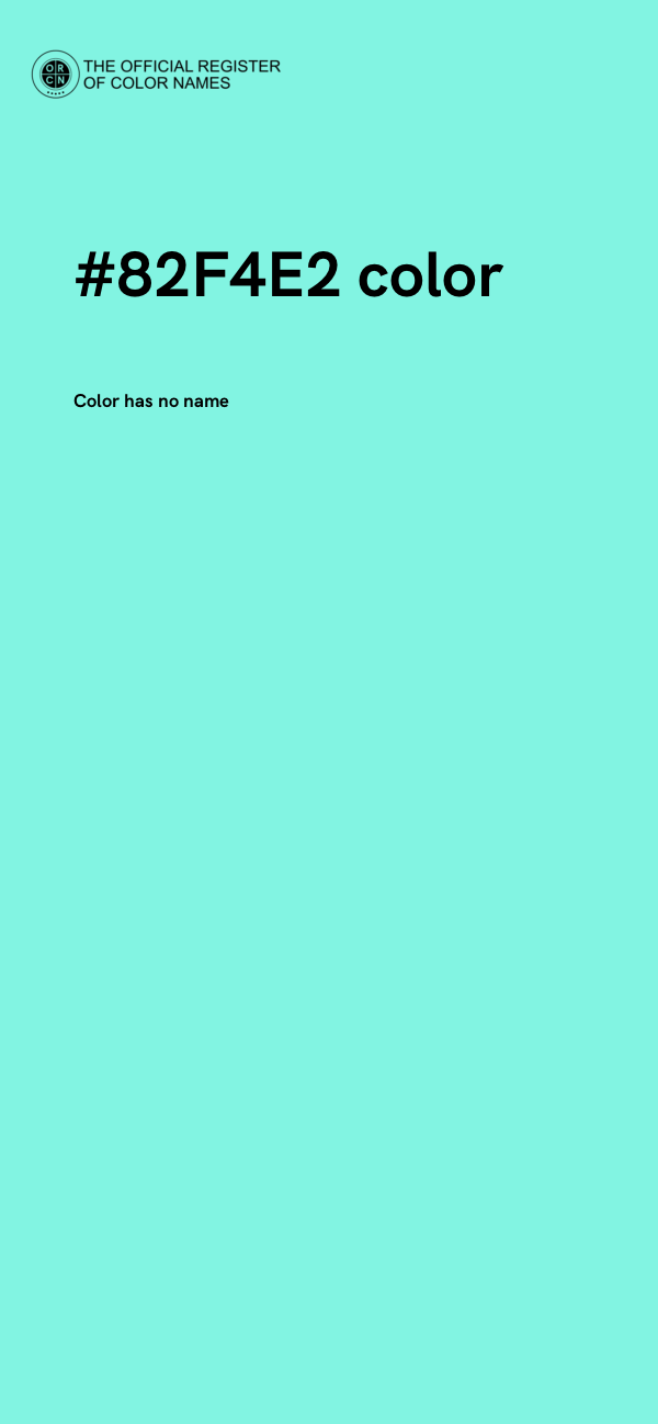#82F4E2 color image