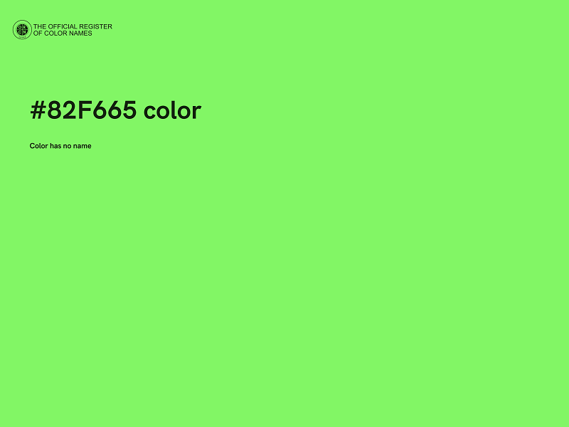 #82F665 color image