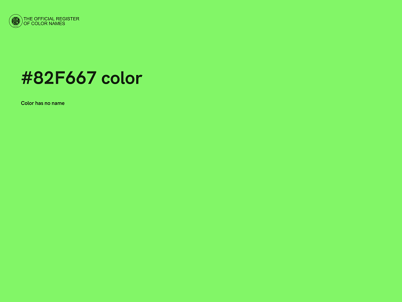 #82F667 color image
