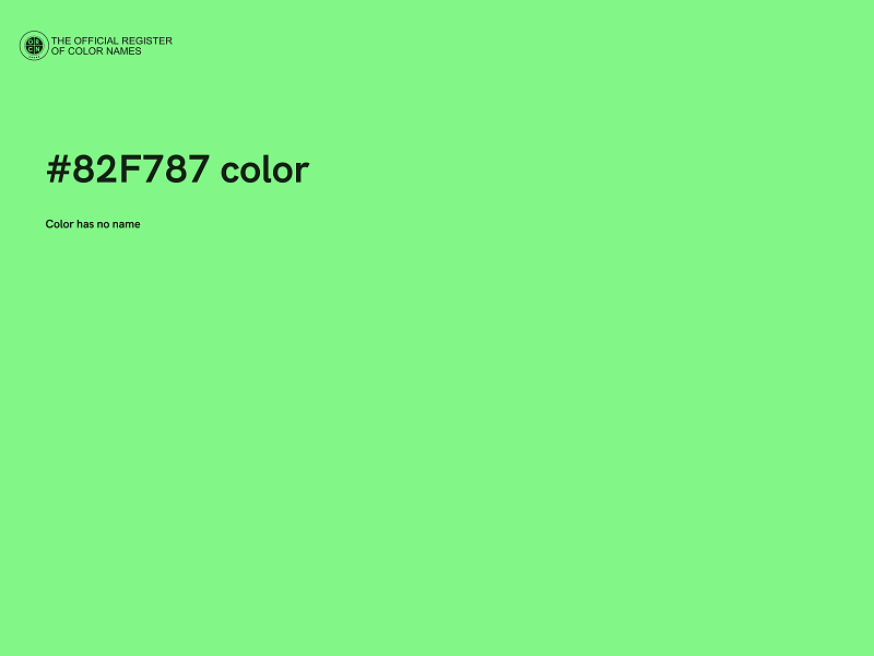 #82F787 color image
