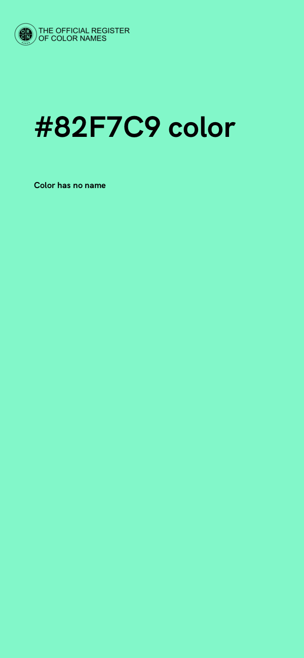 #82F7C9 color image
