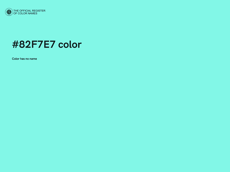 #82F7E7 color image