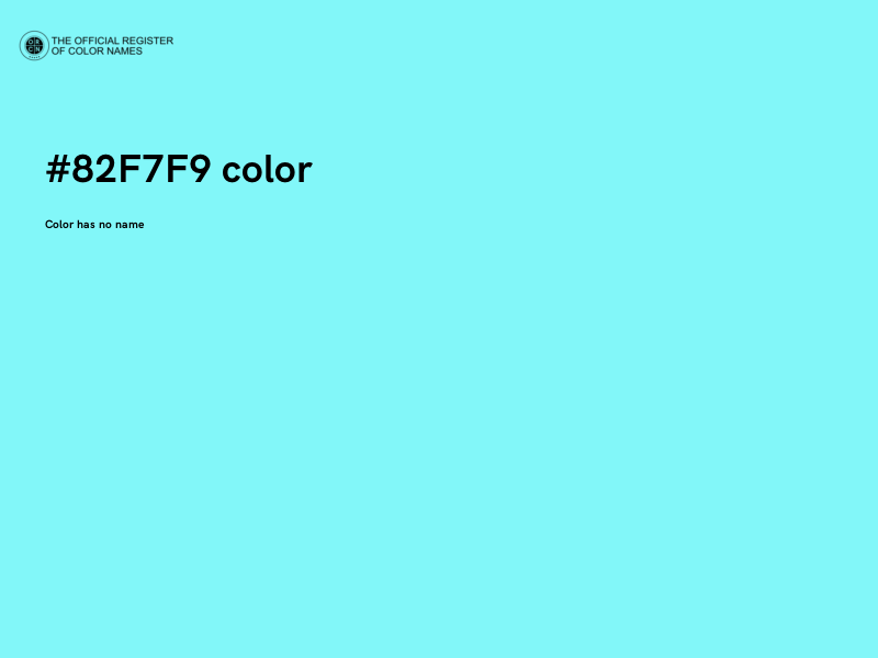 #82F7F9 color image