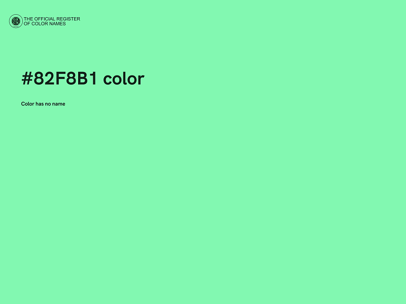 #82F8B1 color image