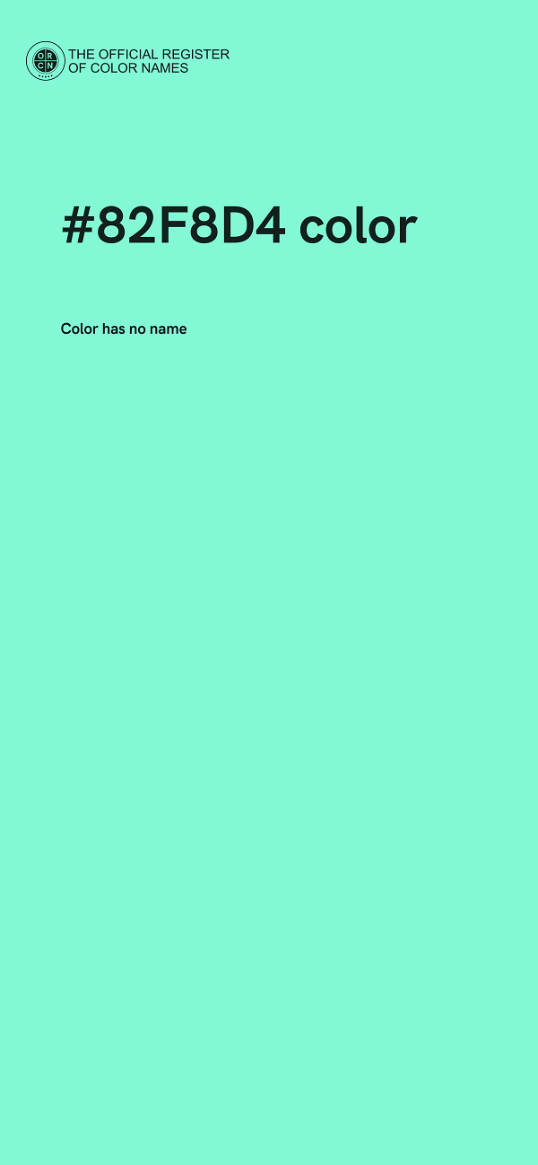 #82F8D4 color image