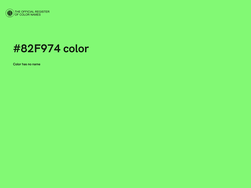 #82F974 color image