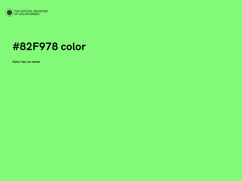 #82F978 color image