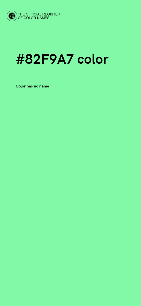 #82F9A7 color image