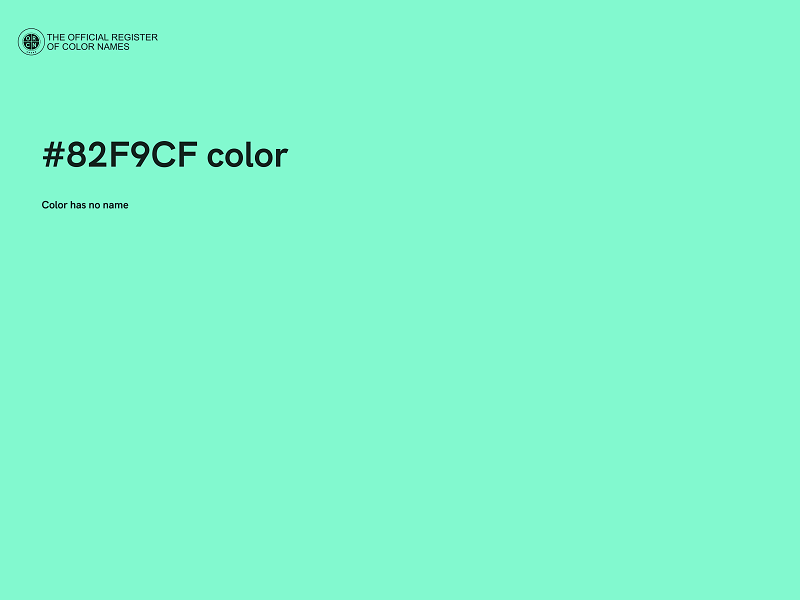 #82F9CF color image