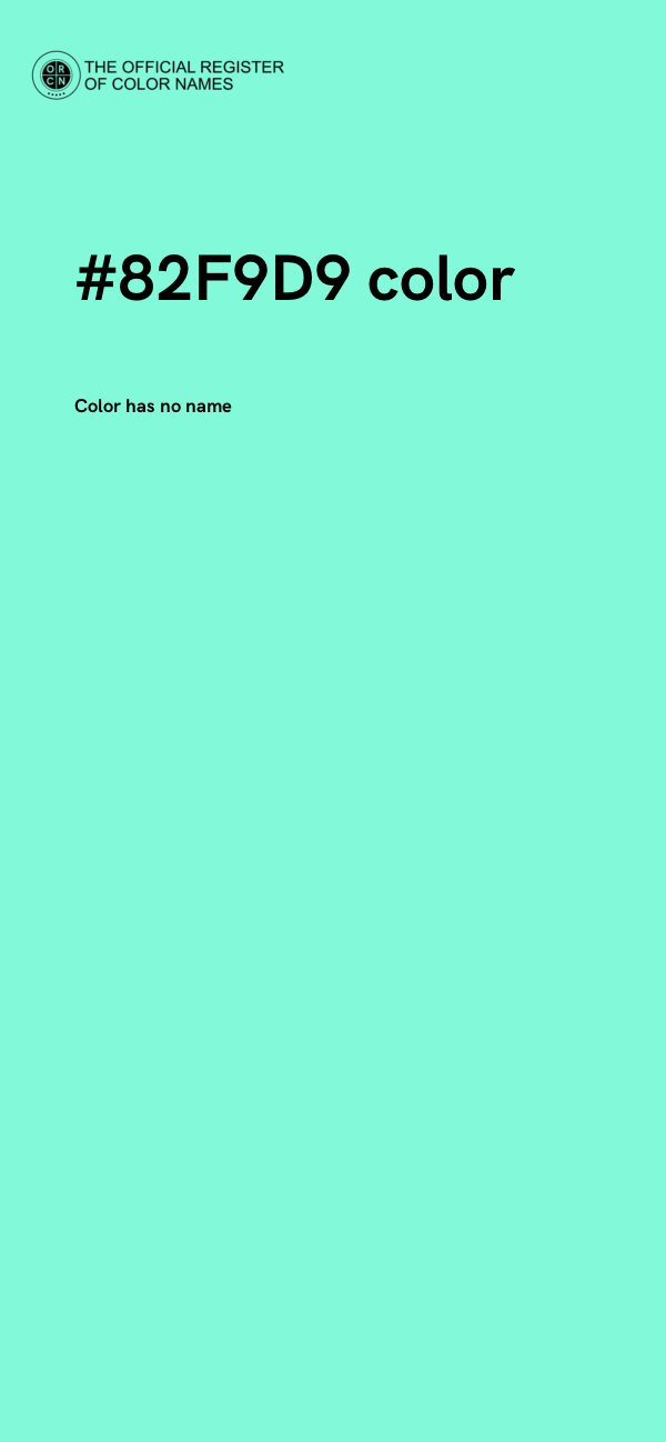 #82F9D9 color image