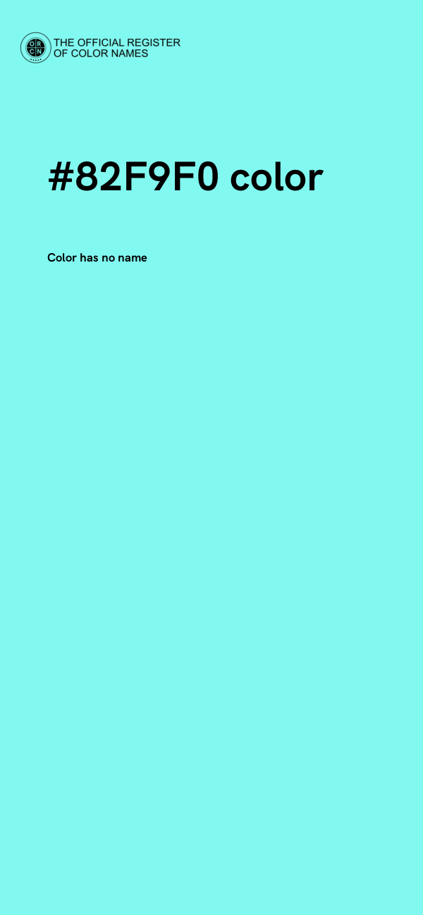 #82F9F0 color image