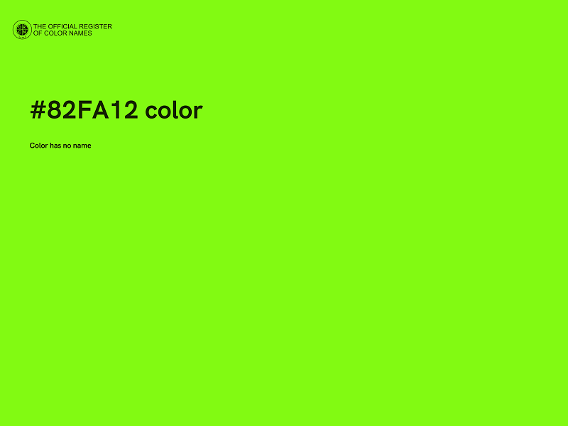 #82FA12 color image