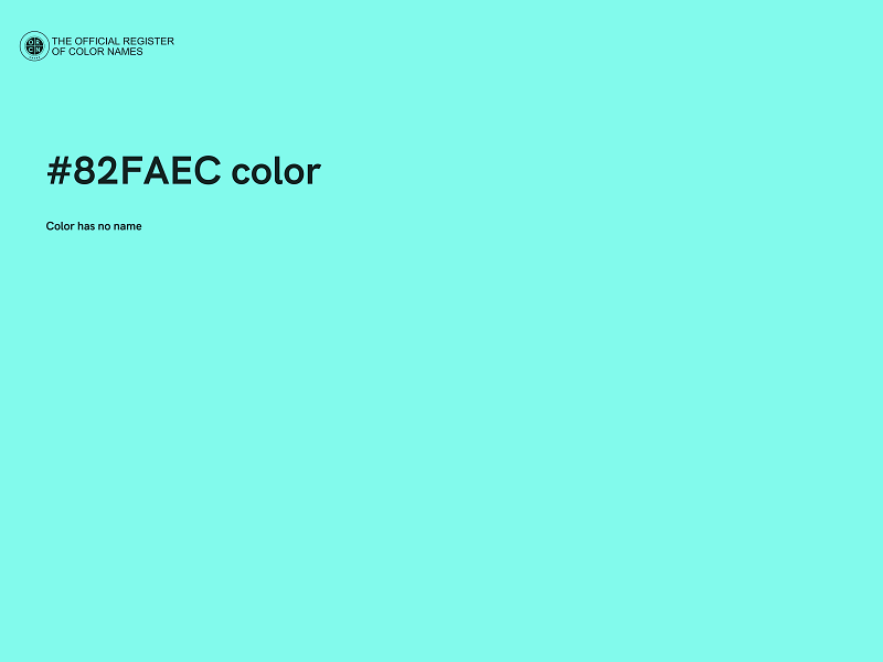 #82FAEC color image