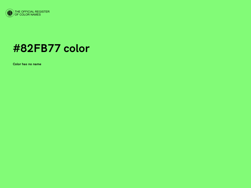 #82FB77 color image