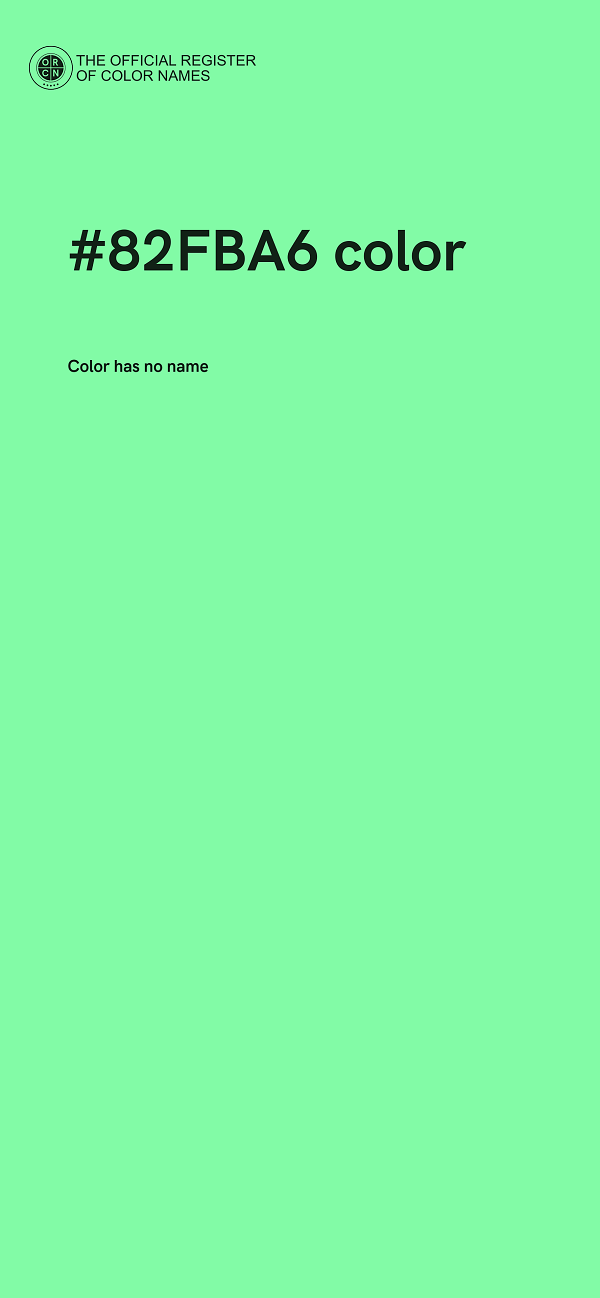 #82FBA6 color image