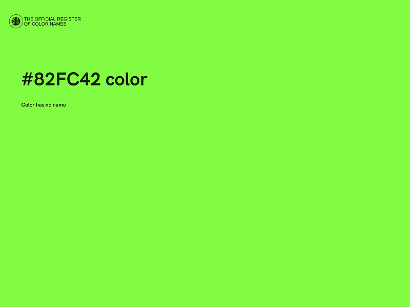 #82FC42 color image