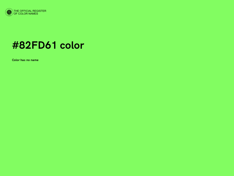 #82FD61 color image