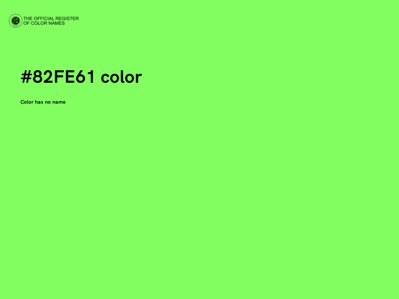 #82FE61 color image
