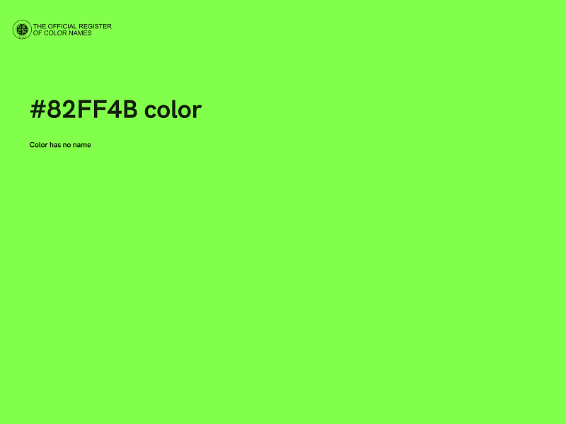 #82FF4B color image