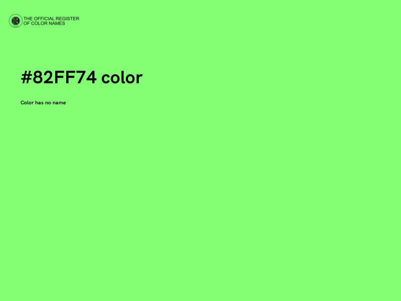 #82FF74 color image