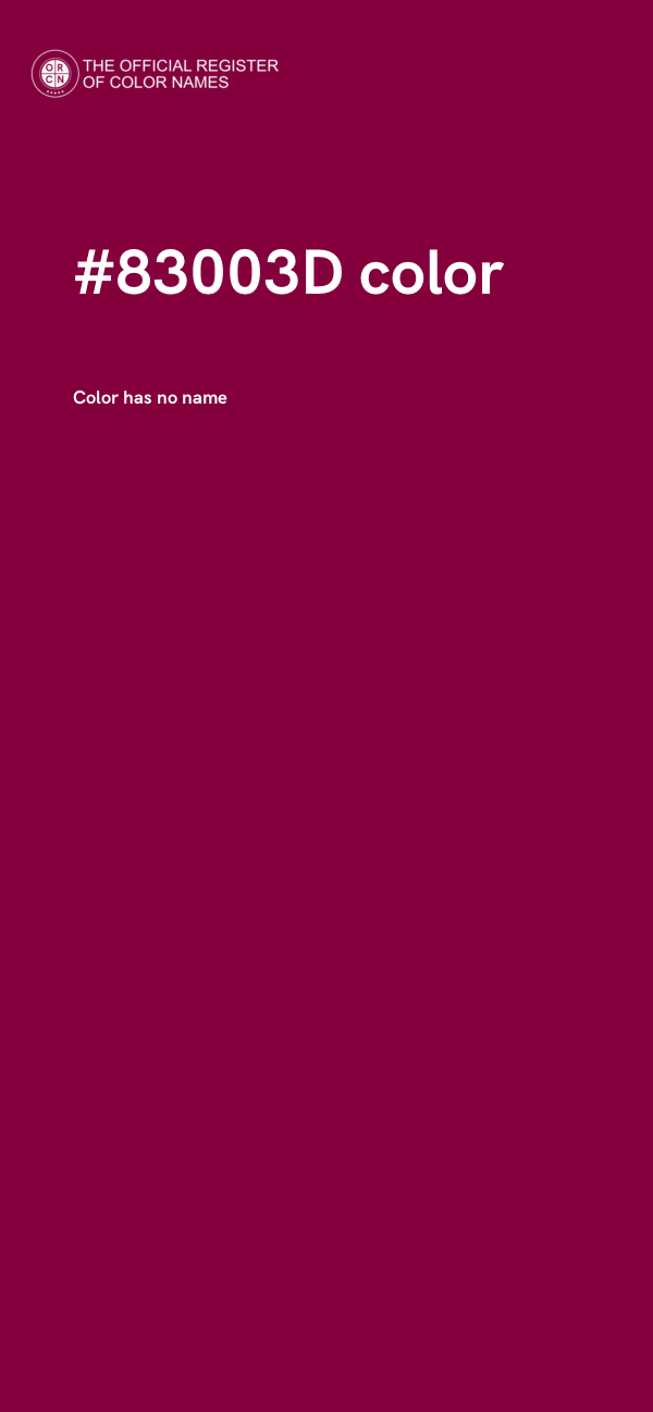 #83003D color image