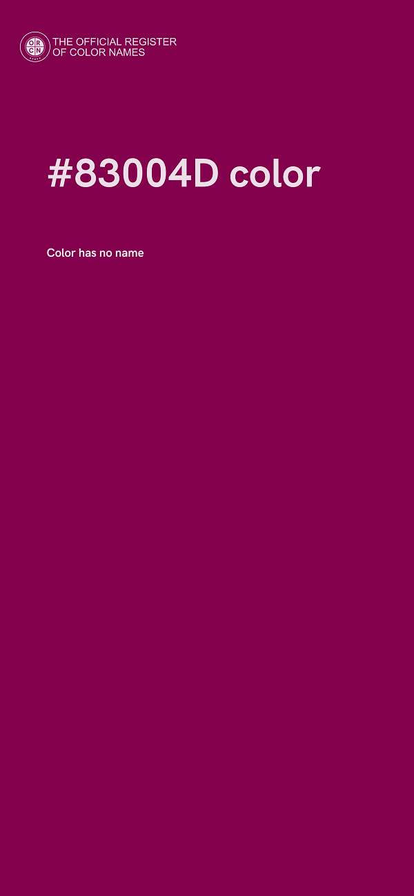 #83004D color image