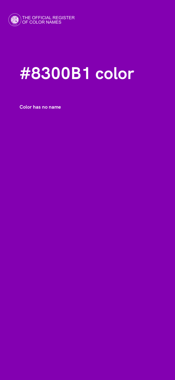 #8300B1 color image