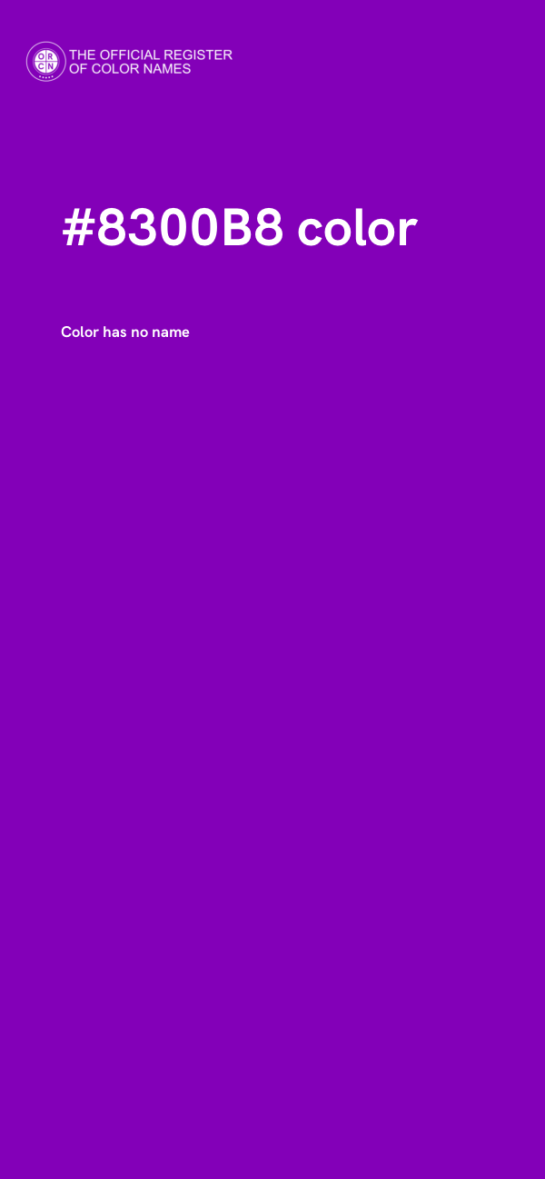#8300B8 color image