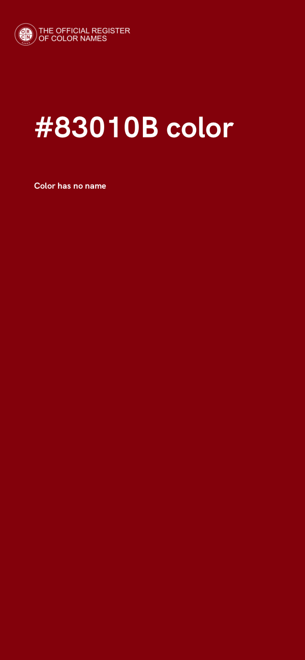 #83010B color image