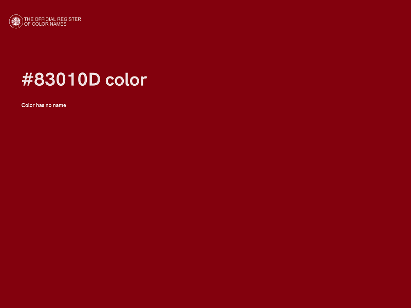 #83010D color image